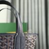 Goyard Goyardine Belharra PM Navy Blue Tote Palladium