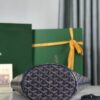 Goyard Goyardine Belharra PM Navy Blue Tote Palladium