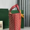 Pre-Owned Goyard PM Belharra Tote Printed Coated Canvas  bag in red