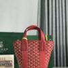 Pre-Owned Goyard PM Belharra Tote Printed Coated Canvas  bag in red