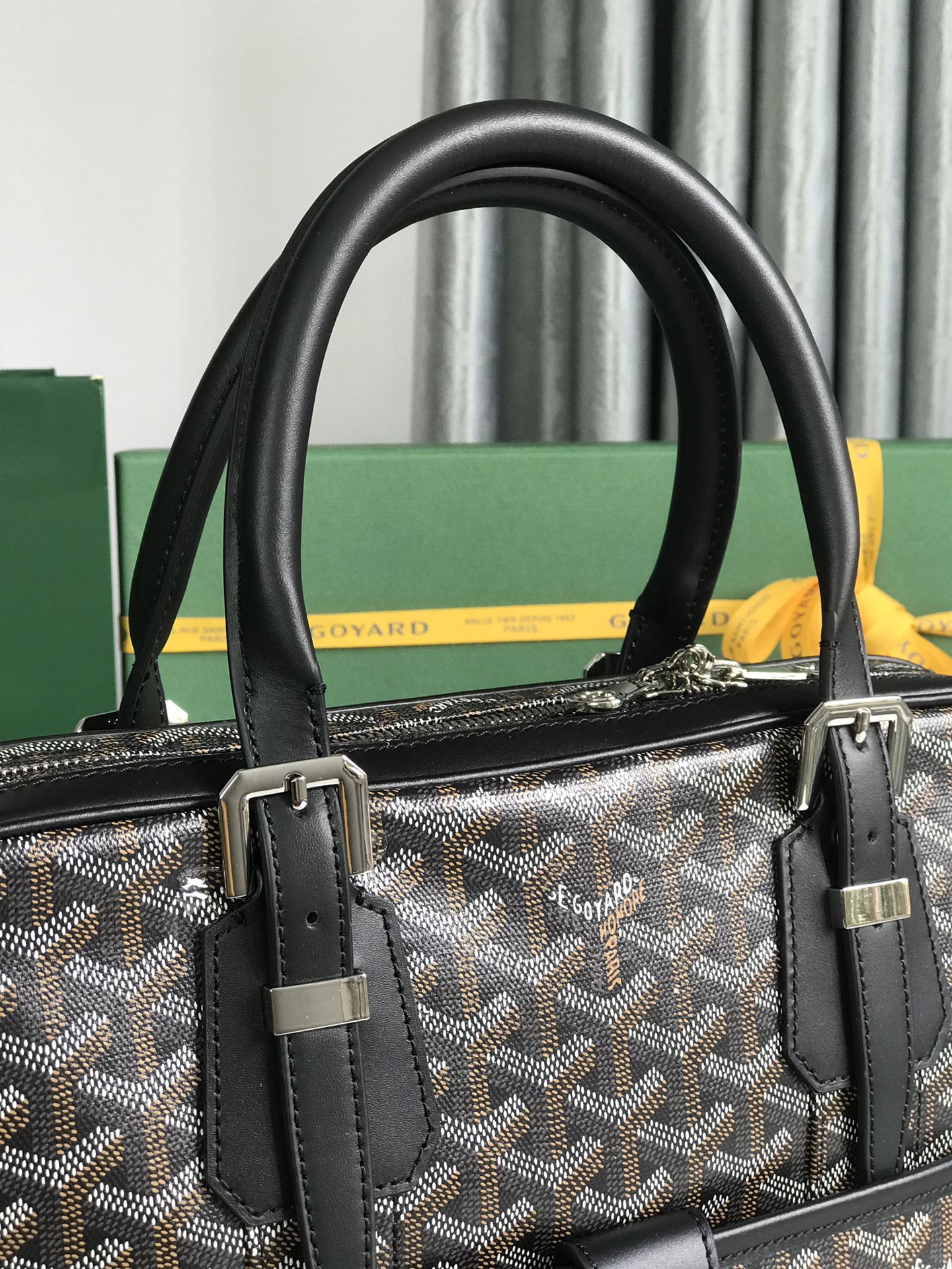 Goyard Black Diplomat Briefcase Business Handbag