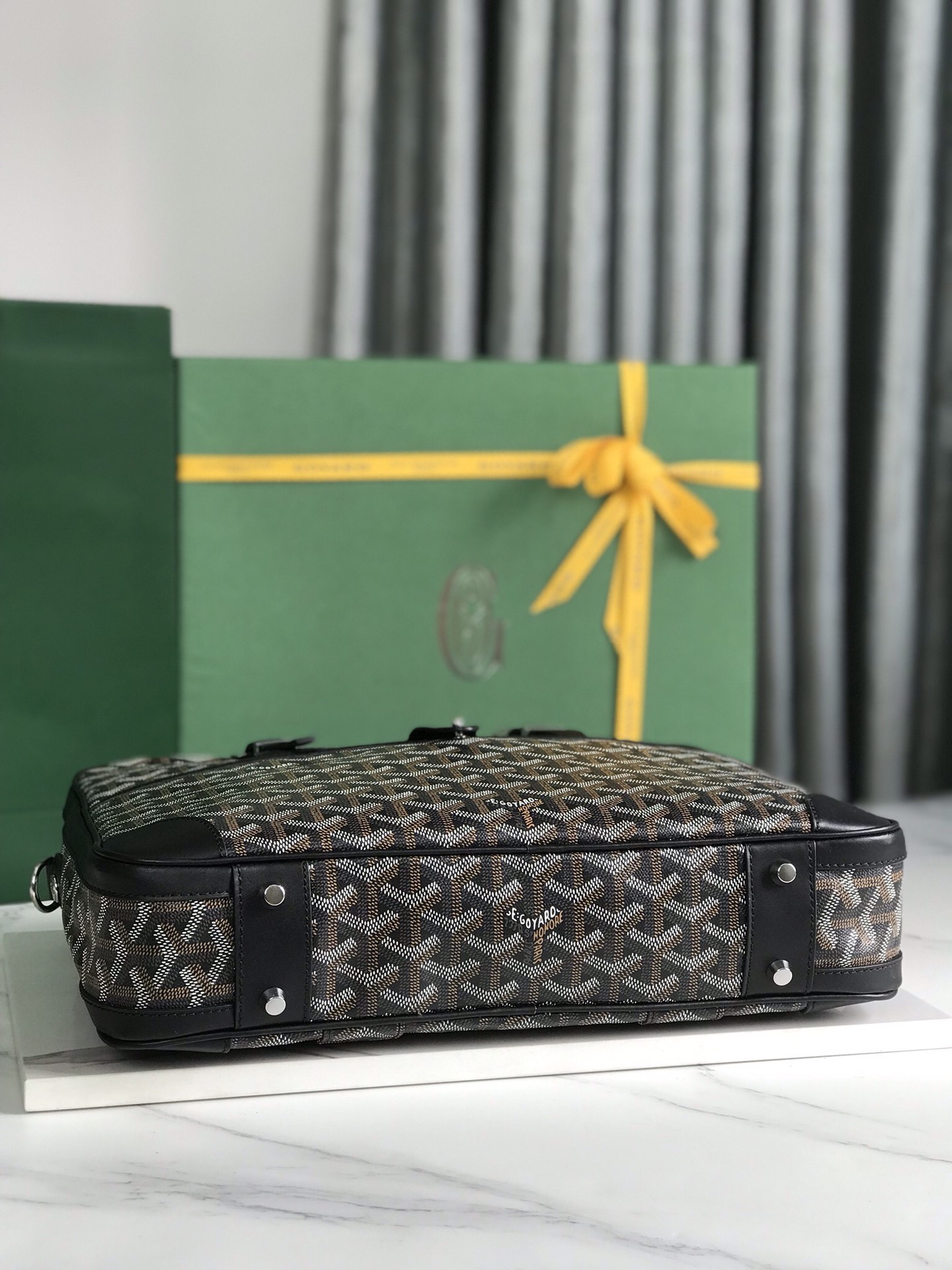 Goyard Black Diplomat Briefcase Business Handbag