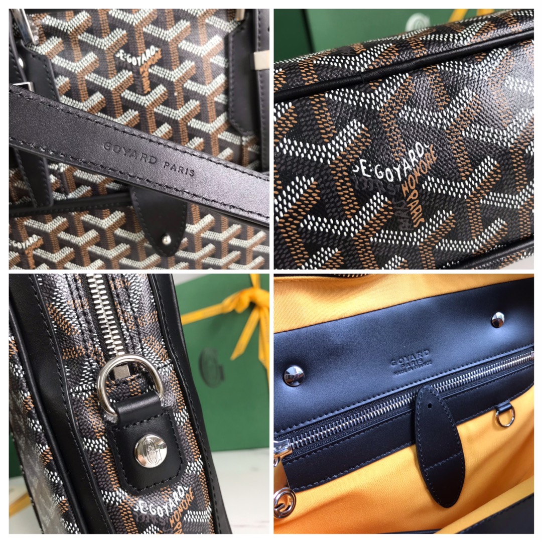 Goyard Black Diplomat Briefcase Business Handbag