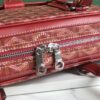 Goyard Red Coated Canvas and Leather Trim Diplomat Briefcase