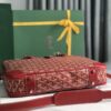 Goyard Red Coated Canvas and Leather Trim Diplomat Briefcase