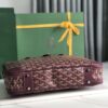 Goyard Red Coated Canvas and Leather Trim Diplomat Briefcase