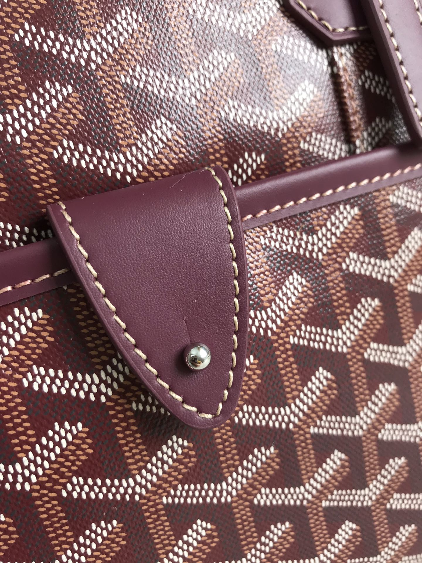 Goyard Red Coated Canvas and Leather Trim Diplomat Briefcase