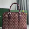 Goyard Red Coated Canvas and Leather Trim Diplomat Briefcase