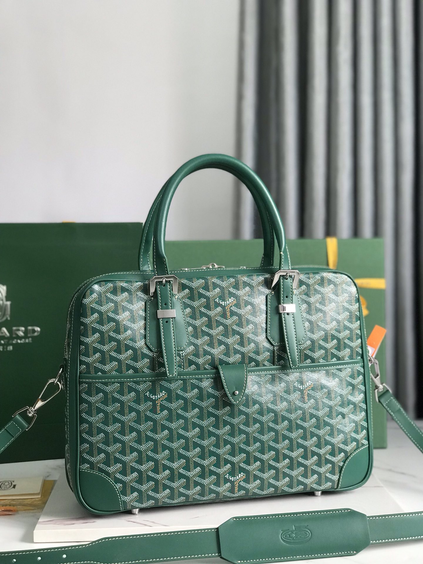 Goyard Work Bag Goyard Artois PM Bag Green–