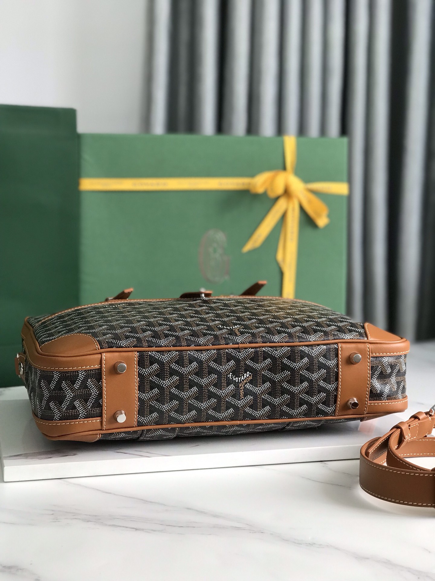 Goyard Work Bag Goyard Artois PM Bag Grey – brown