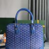 GOYARD Goyardine Ambassade PM Briefcase Sky Blue 120560