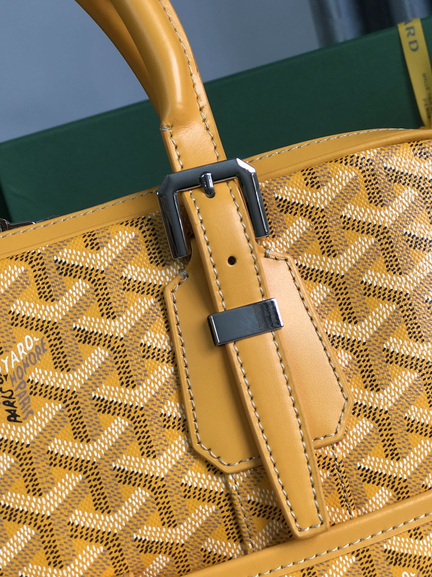 GOYARD Goyardine PM Ambassade Briefcase Yellow