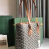 GOYARD Goyardine Sac Marie Galante MM Black Gold 117543