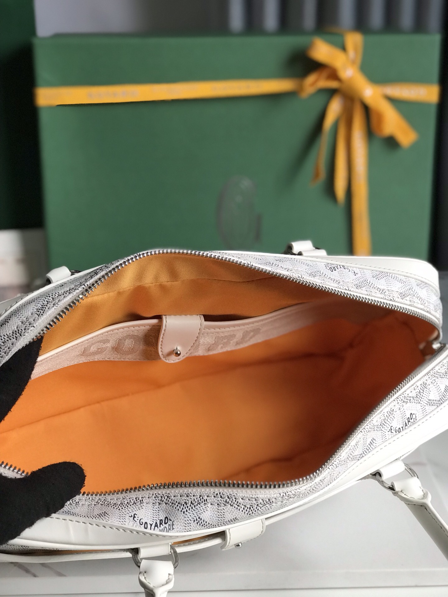 Goyard Saint Martin Bag Coated Canvas White 6498683