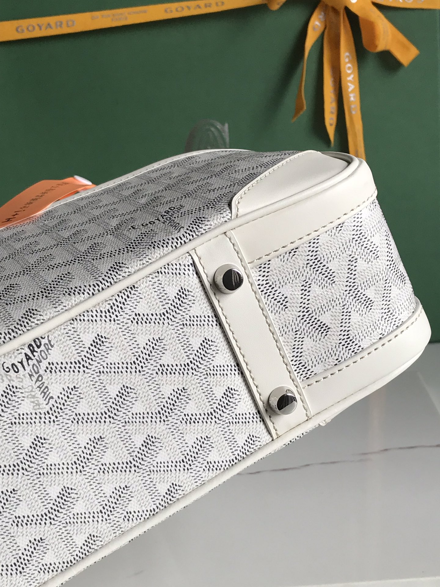 Goyard Saint Martin Bag Coated Canvas White 6498683