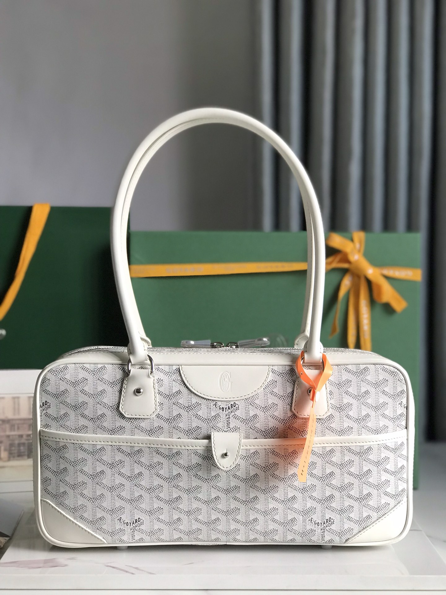 Goyard Saint Martin Bag Coated Canvas White 6498683