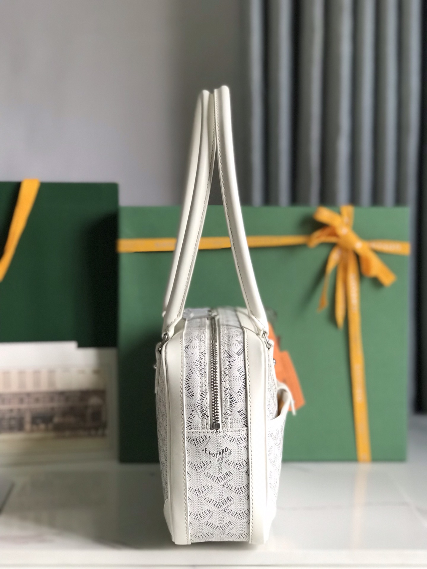 Goyard Saint Martin Bag Coated Canvas White 6498683