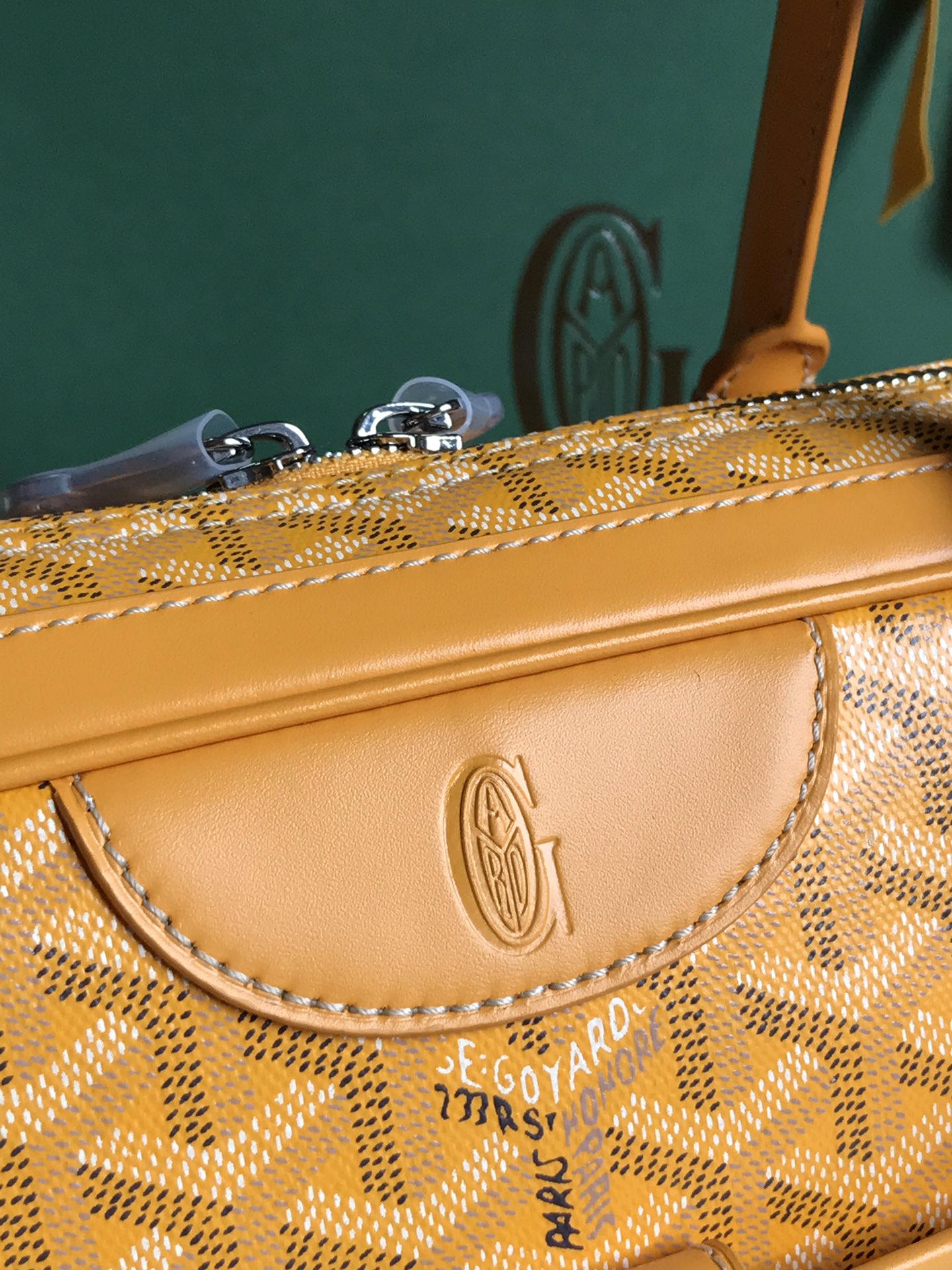 Goyard Saint Martin Bag Coated Canvas Yellow 59393381