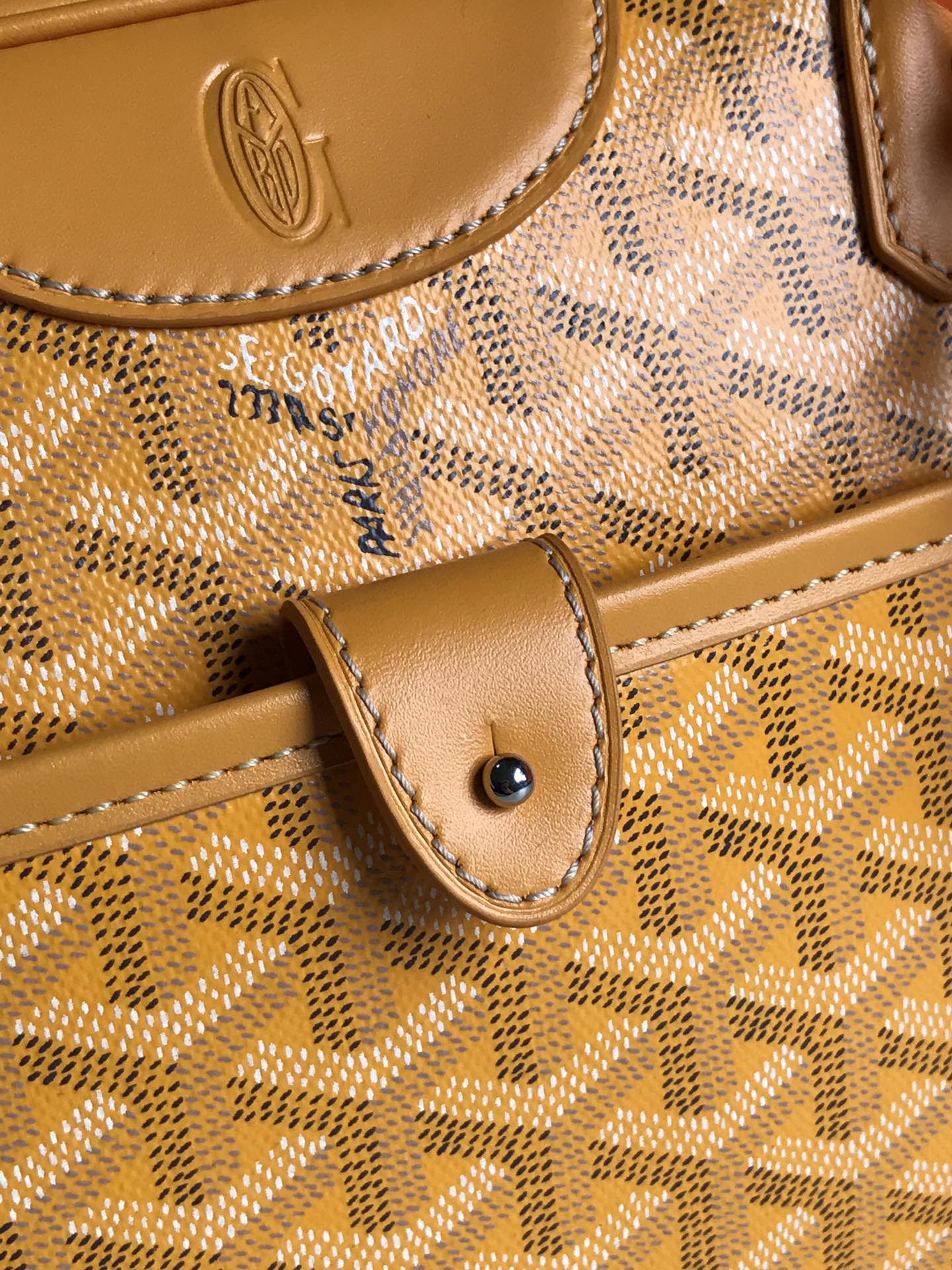 Goyard Saint Martin Bag Coated Canvas Yellow 59393381