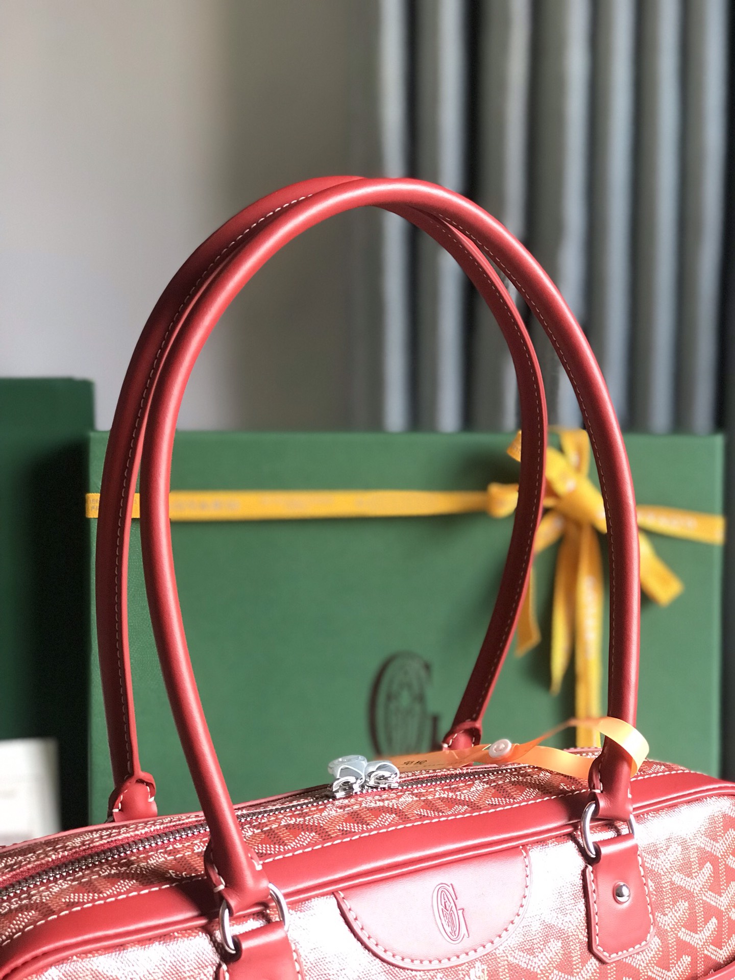Goyard red Goyardine Saint Martin Bag