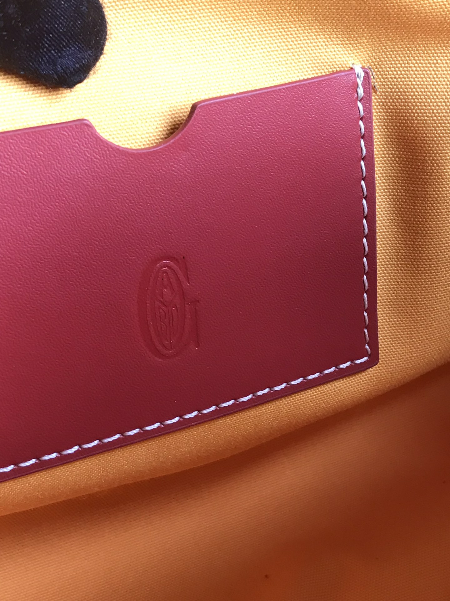 Goyard red Goyardine Saint Martin Bag