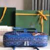 Goyard Blue Goyardine Saint Martin Bag