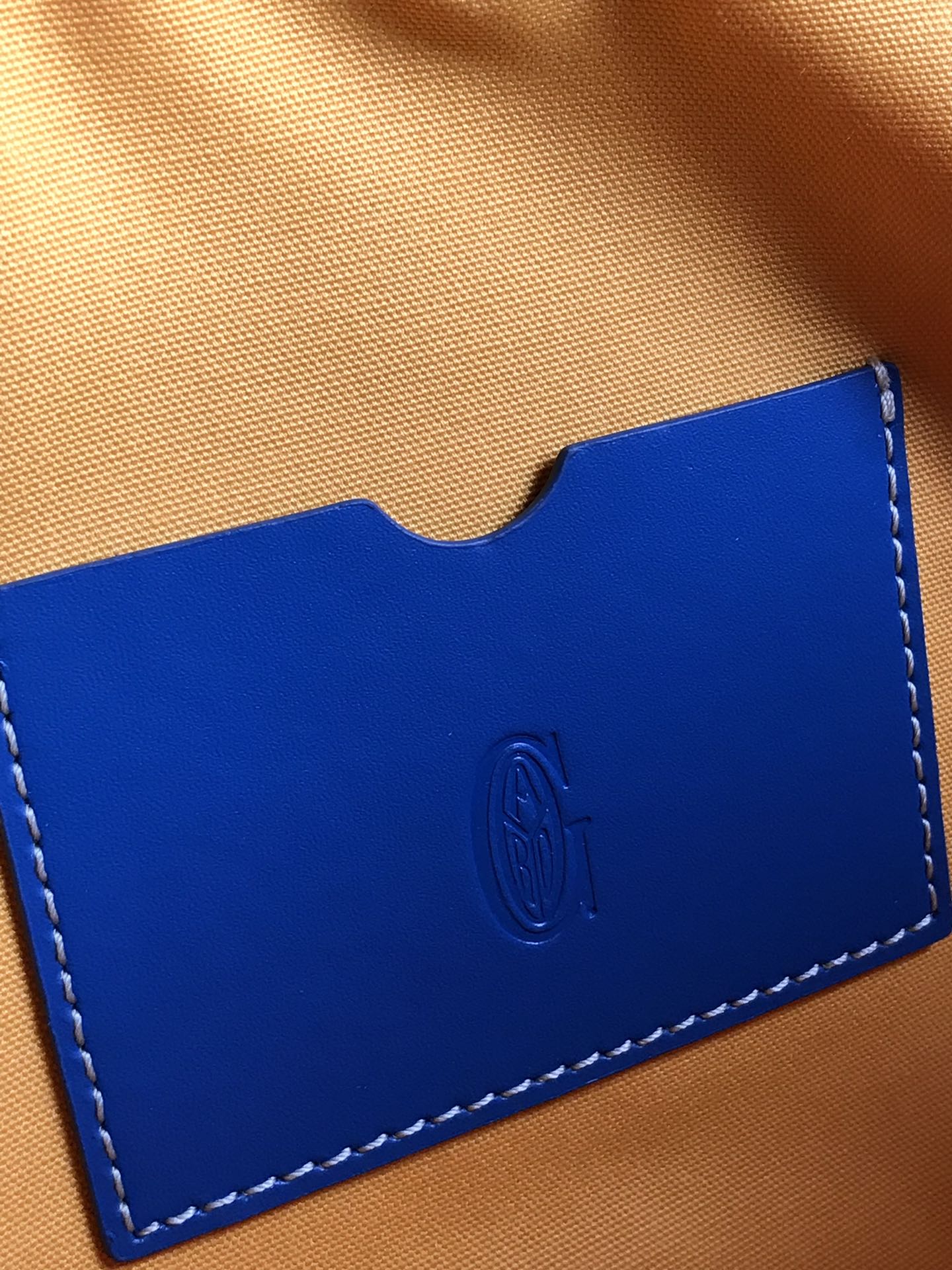 Goyard Blue Goyardine Saint Martin Bag