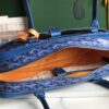 Goyard Blue Goyardine Saint Martin Bag