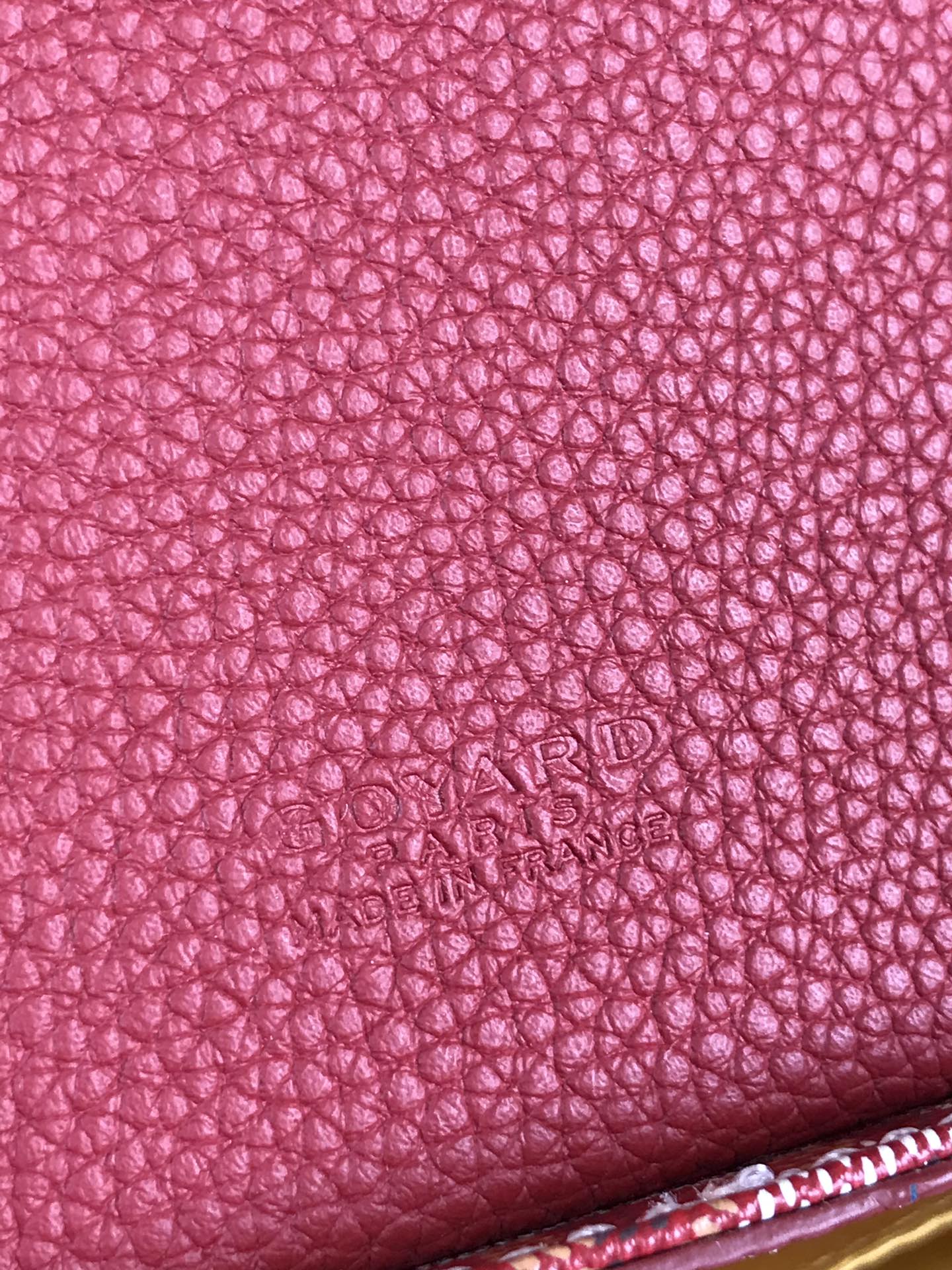 GOYARD Chevron Grand Blue PM Red 923372 |