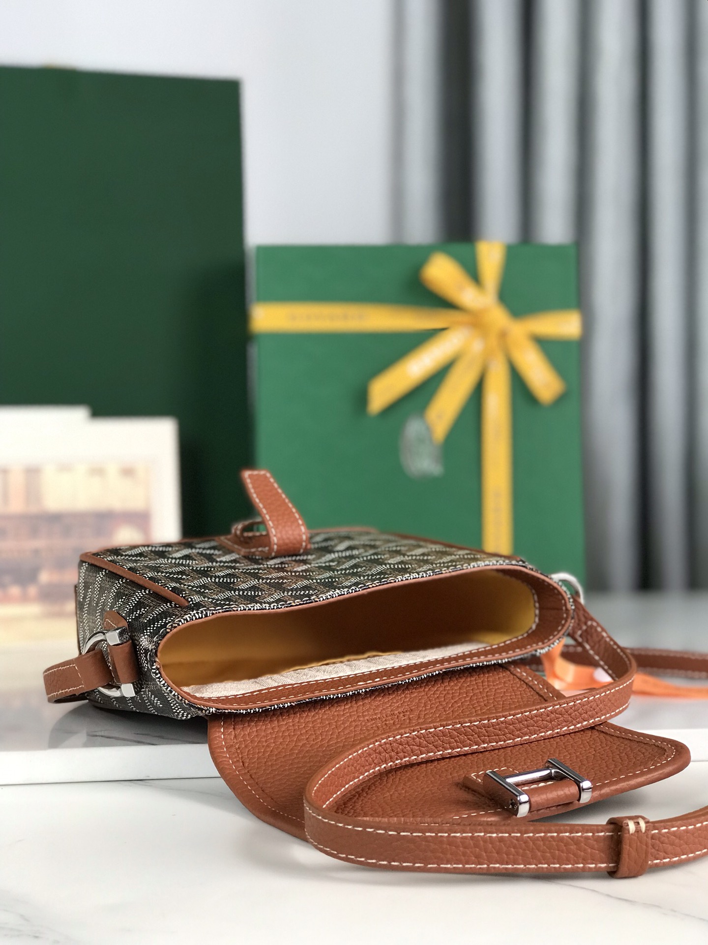 Goyard Black Coated Canvas Mini Cross-Body Bag