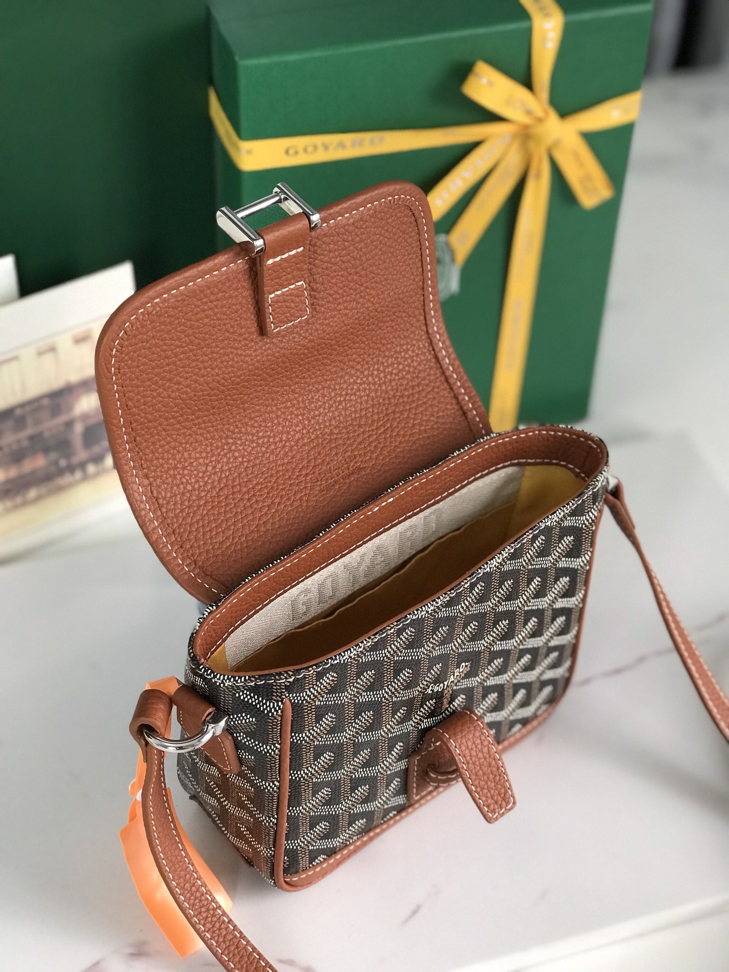 Goyard Black Coated Canvas Mini Cross-Body Bag