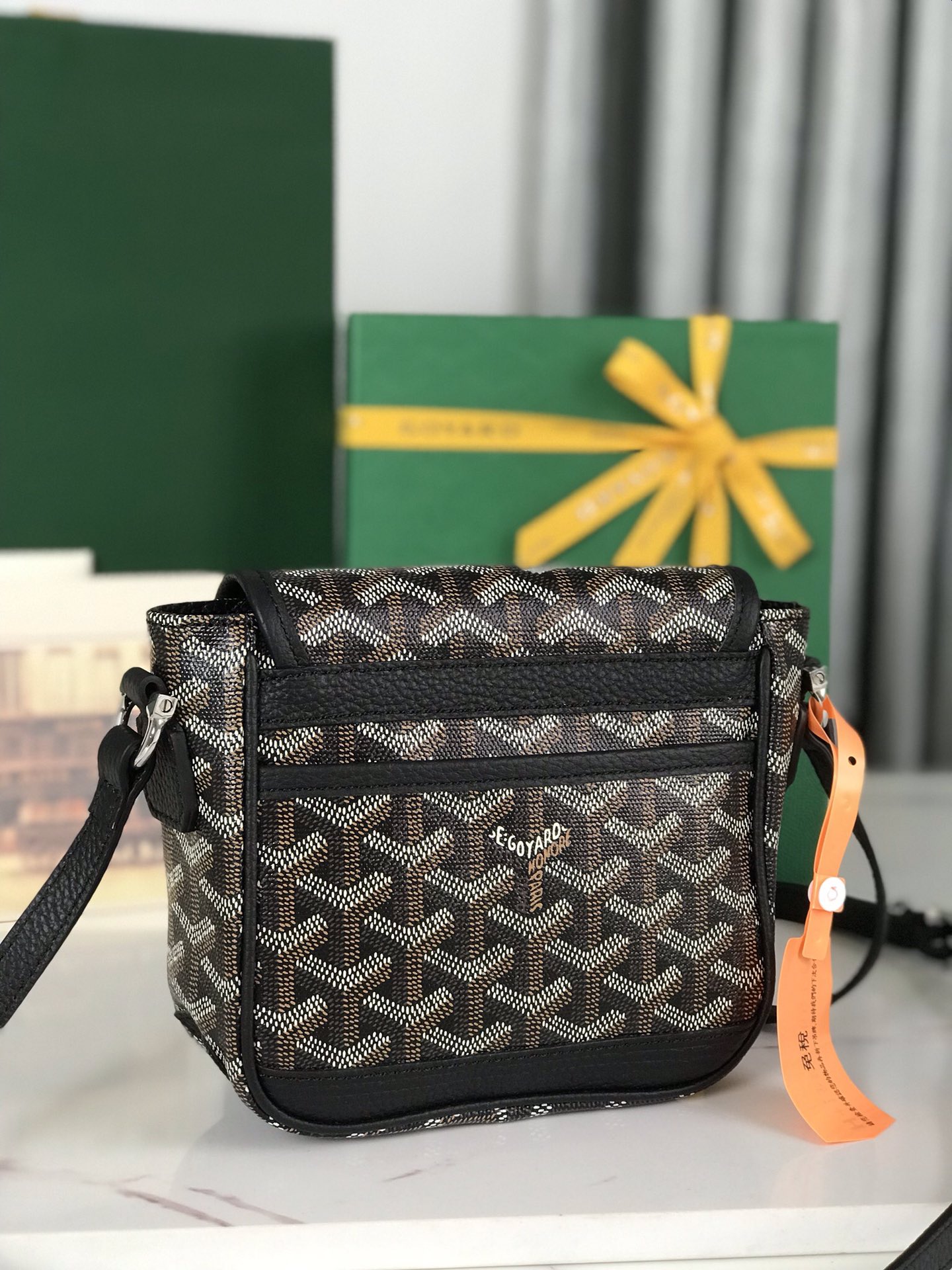 Goyard Black/Brown Goyardine Coated Canvas an