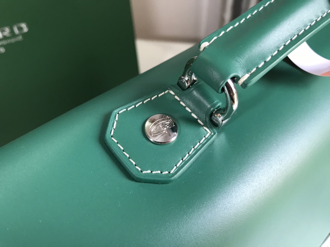 Goyard Citadin Messenger Briefcase Coated Canvas green