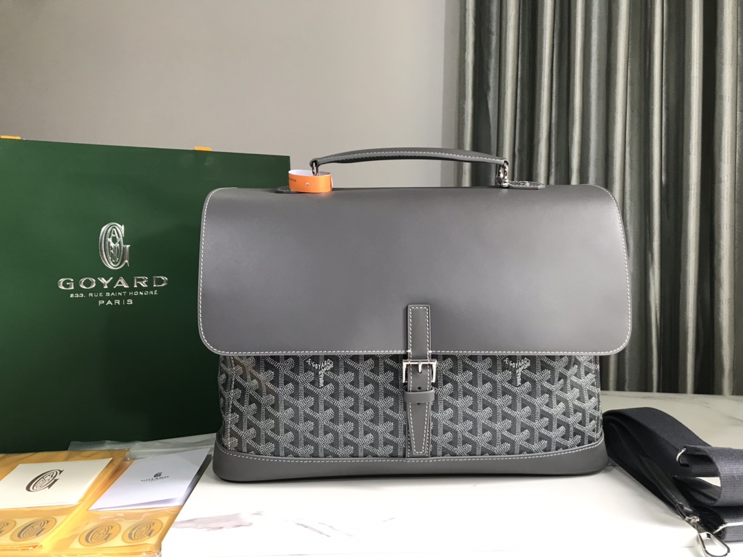 GOYARD Goyardine Citadin Messenger Grey 1220087