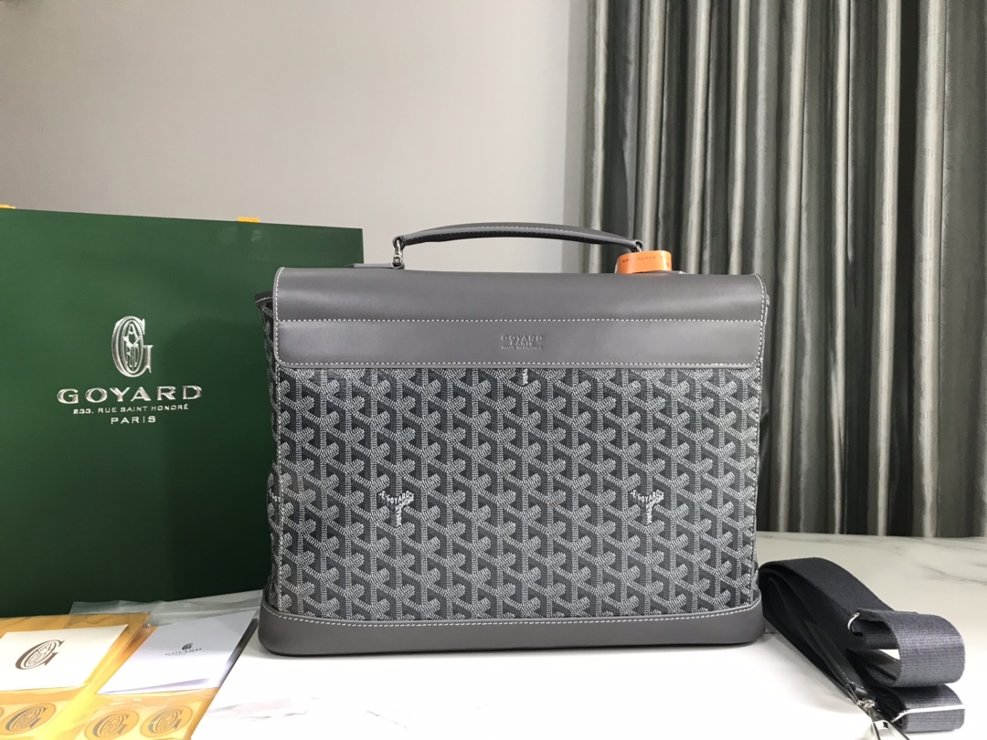 GOYARD Goyardine Citadin Messenger Grey 1220087