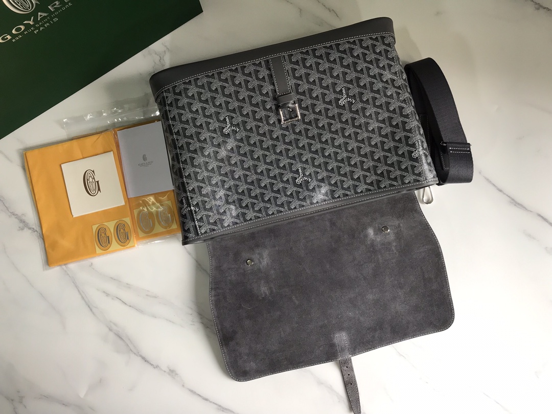 GOYARD Goyardine Citadin Messenger Grey 1220087