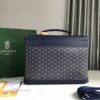 Goyard Citadin Messenger Briefcase Coated Canvas Blue