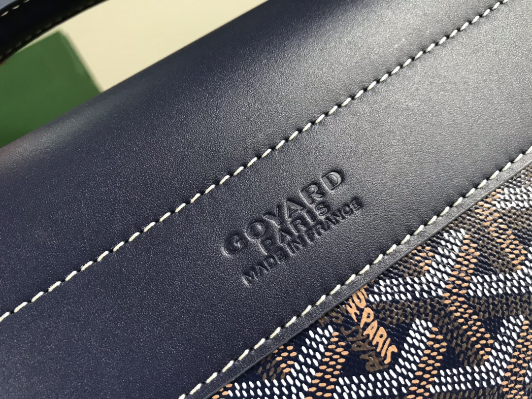 Goyard Citadin Messenger Briefcase Coated Canvas Blue
