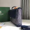 Goyard Citadin Messenger Briefcase Coated Canvas Blue
