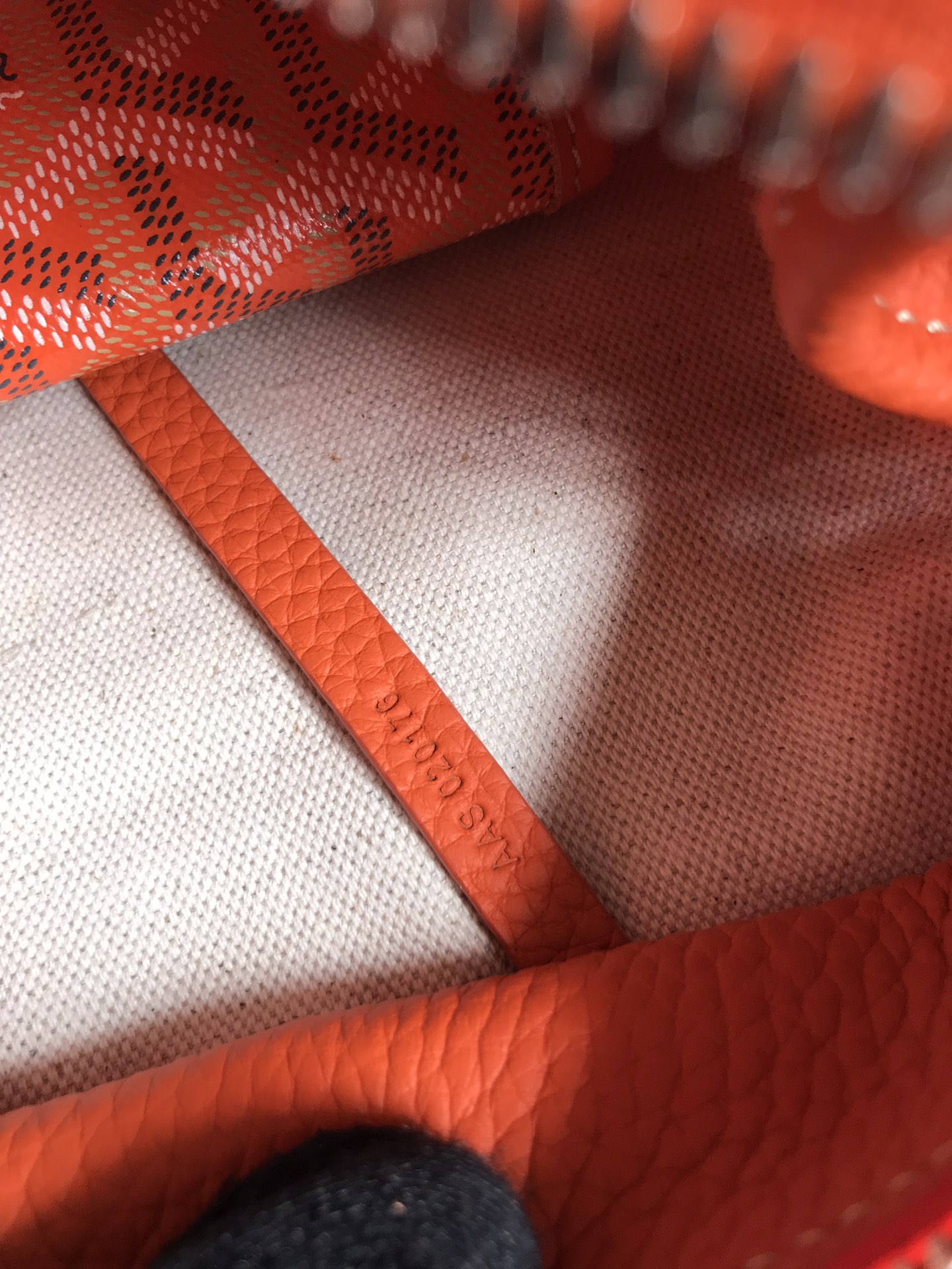 Goyard orange Goyardine Coated Canvas and Leather
