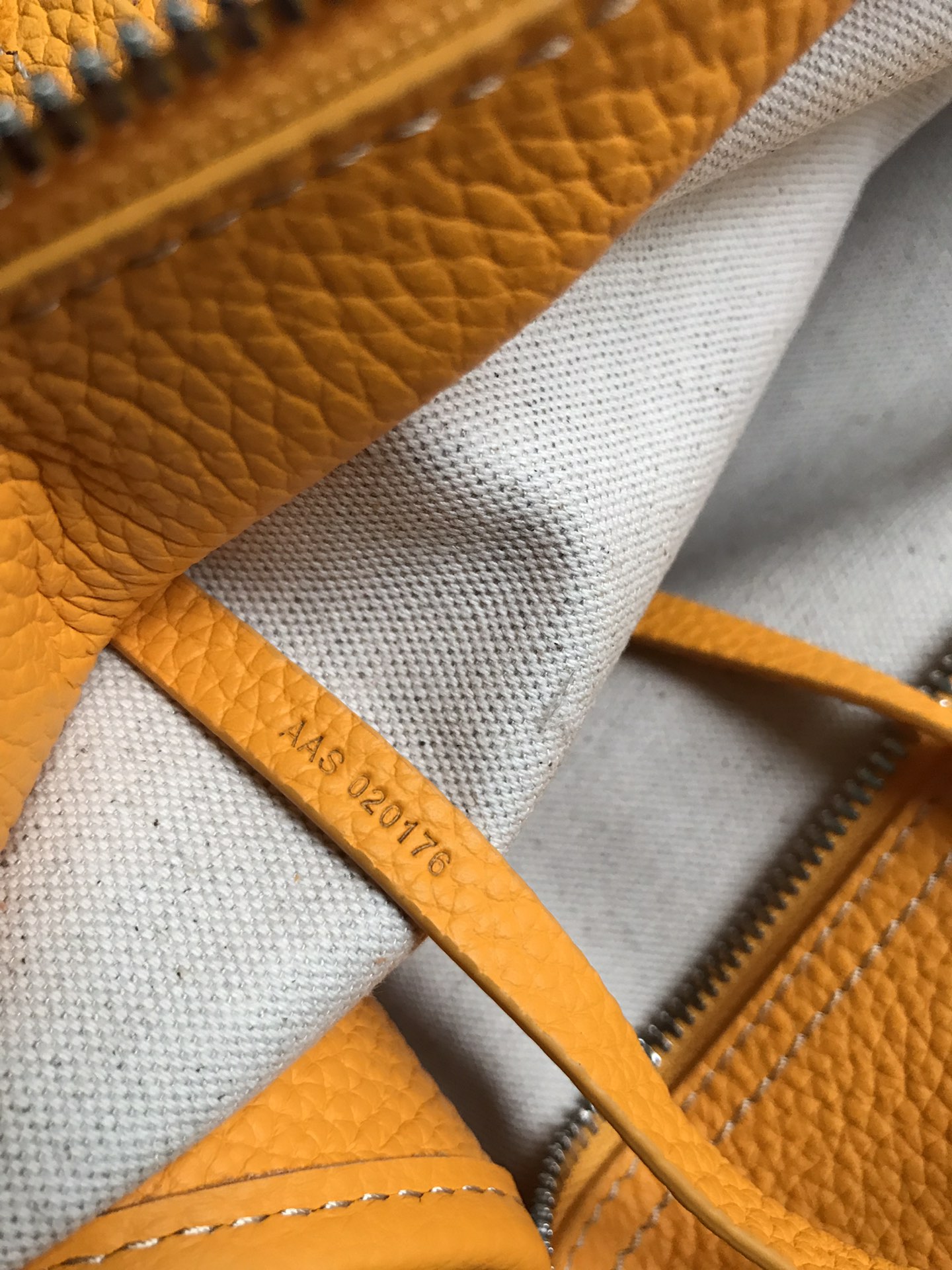 Goyard yellow Goyardine Coated Canvas and Leather
