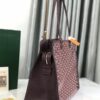 Goyard Goyardine Coated Canvas and Leather Burgundy in Leather