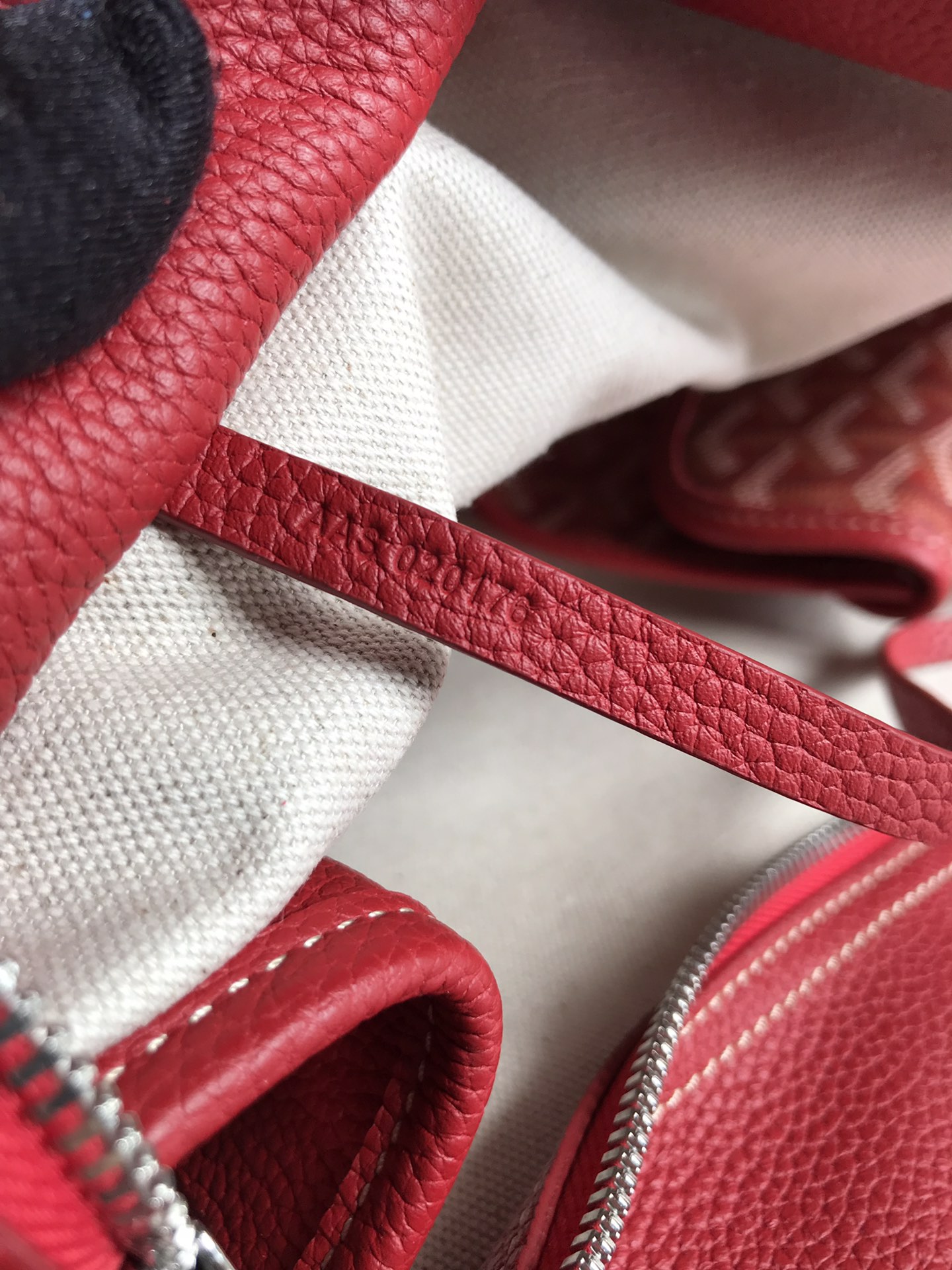 Goyard red Goyardine Coated Canvas and Leather