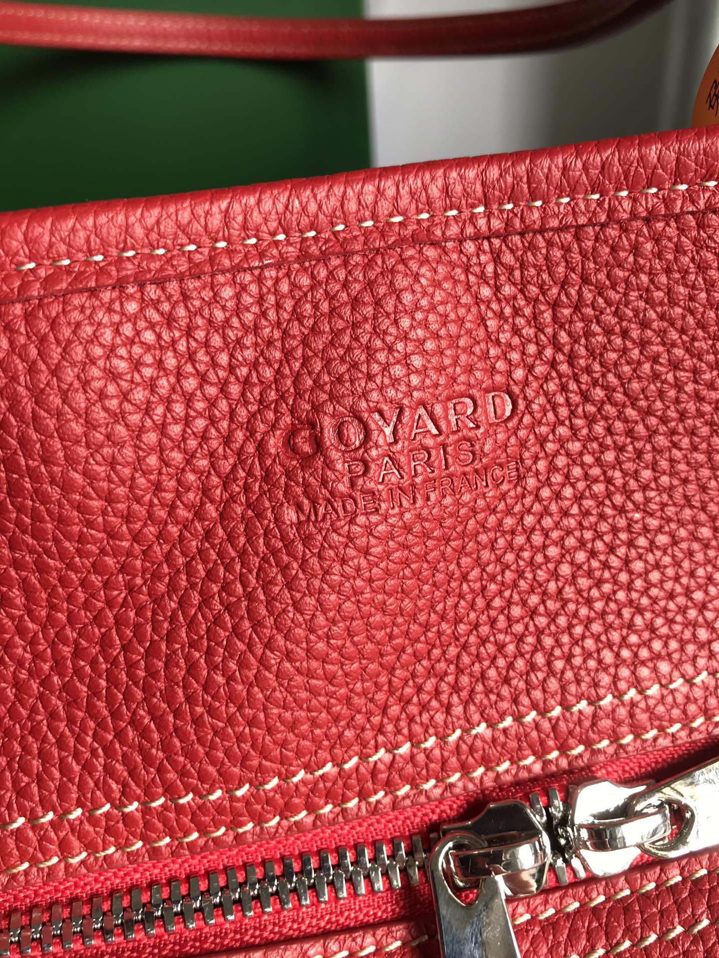 Goyard red Goyardine Coated Canvas and Leather