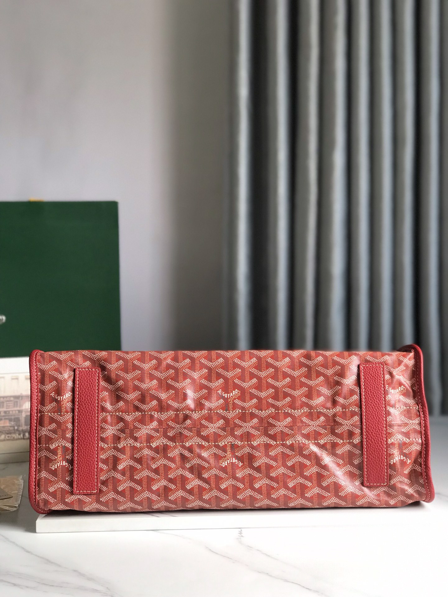 Goyard red Goyardine Coated Canvas and Leather