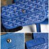 Goyard Blue Goyardine Coated Canvas and Leather