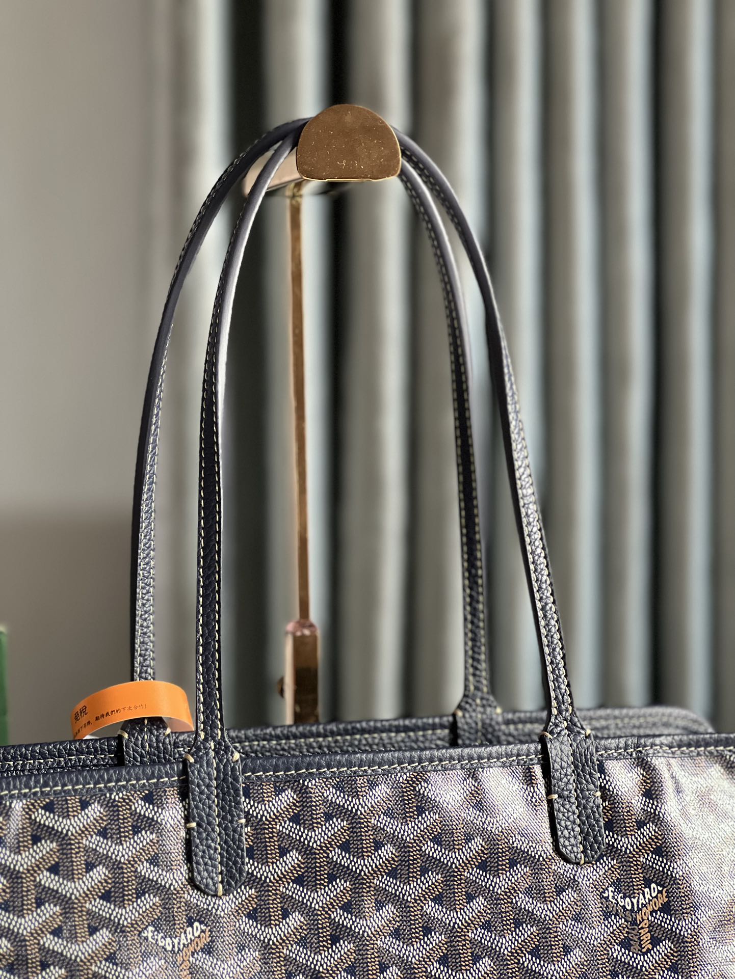 Goyard gray Goyardine Coated Canvas and Leather