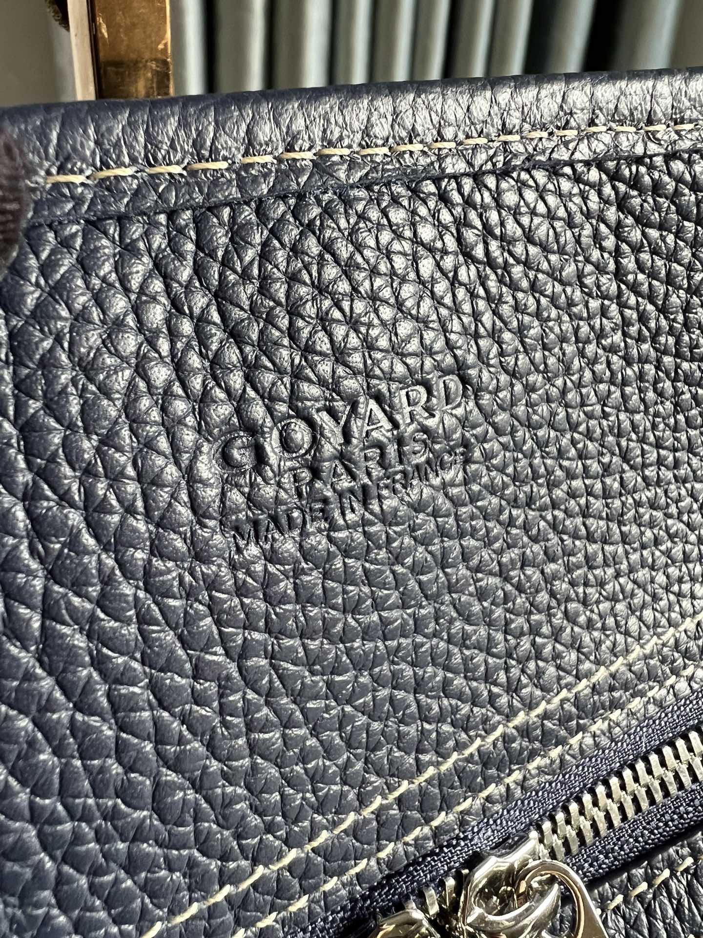 Goyard gray Goyardine Coated Canvas and Leather