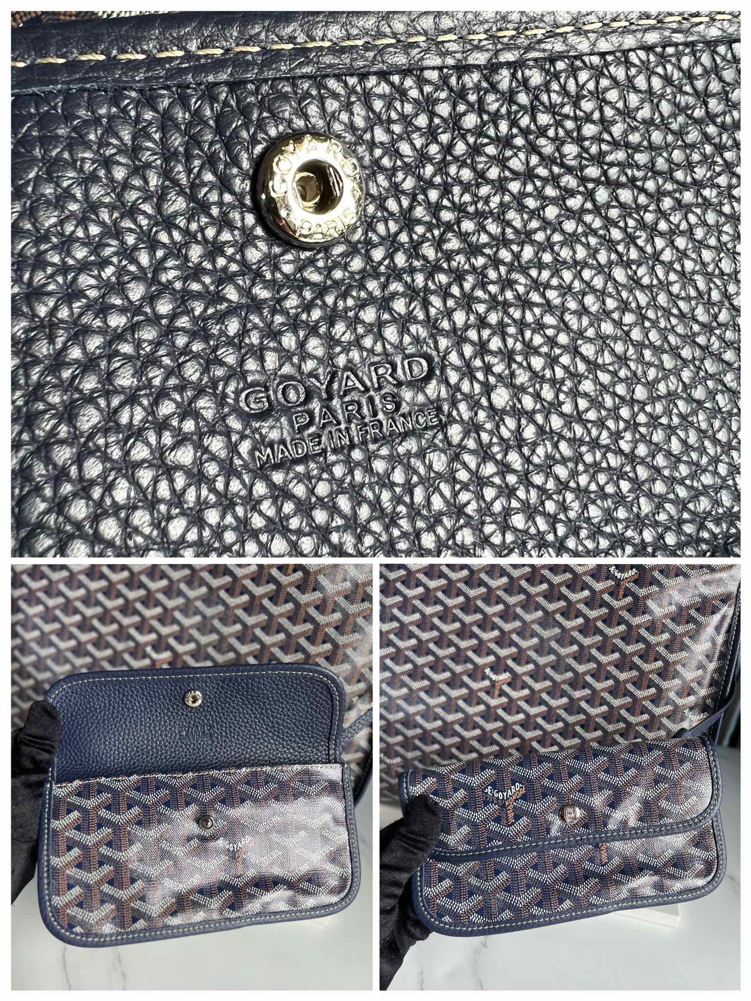 Goyard gray Goyardine Coated Canvas and Leather