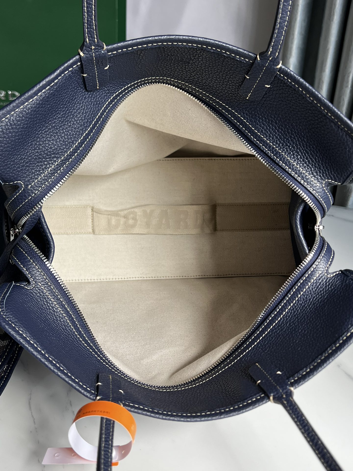Goyard gray Goyardine Coated Canvas and Leather